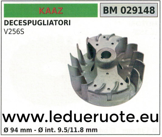 VOLANO MAGNETICO magnete ventola DECESPUGLIATORE KAAZ V256S Ø94mm ØINT 9.5 11.8