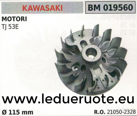 210502328 VOLANO MAGNETICO magnete DECESPUGLIATORE MOTORE KAWASAKI TJ 53E Ø115
