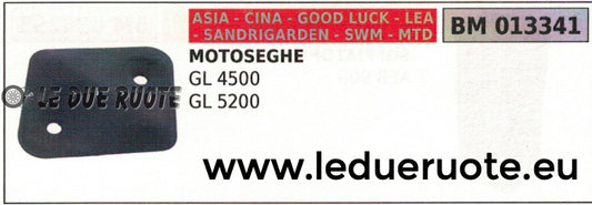 LAMIERINO MARMITTA SCARICO MOTOSEGA CINESE SANDRIGARDEN CINA ASIA SWM GL 5200