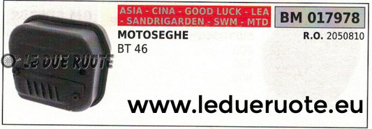 SILENZIATORE MARMITTA SCARICO MOTOSEGA CINESE SANDRIGARDEN CINA ASIA LEA SWM 46
