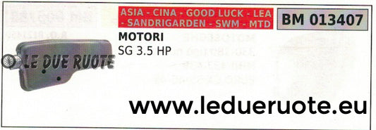 SILENZIATORE MARMITTA SCARICO MOTORE CINESE SANDRIGARDEN CINA ASIA LEA SG 3.5 HP