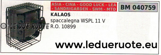 10899 MARMITTA SCARICO SILENZIATORE SPACCALEGNA KALAOS WSPL 11V
