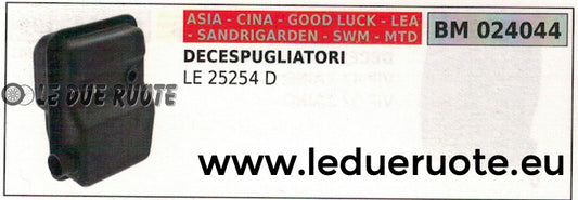 MARMITTA SCARICO SILENZIATORE DECESPUGLIATORE GOOD LUCK SWM LEA MTD LE 25254D