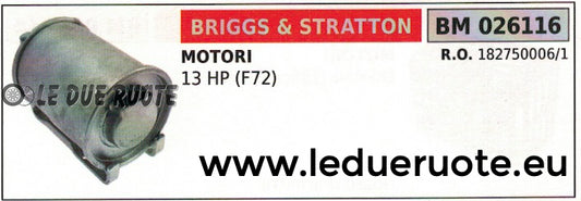 182750006 SILENZIATORE MARMITTA SCARICO MOTORE BRIGGS & STRATTON 13 HP F72
