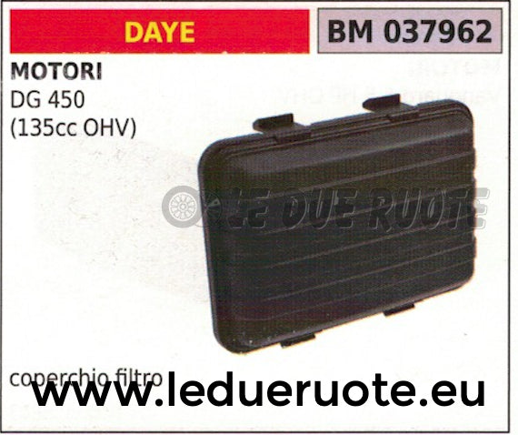 COPERCHIO CASSA SCATOLA FILTRO ARIA MOTORE DAYE DG 450 135cc OHV