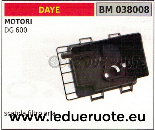 SUPPORTO CASSA SCATOLA FILTRO ARIA MOTORE DAYE DG 600