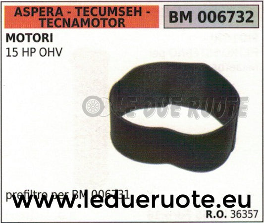 36357 SPUGNA FILTRO ARIA MOTORE ASPERA TECUMSEH TECNAMOTOR 15HP OHV