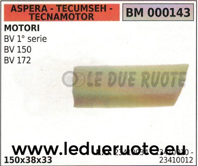 23410012 FILTRO ARIA MOTORE ASPERA TECUMSEH TECNAMOTOR BV150 BV172 150x38x33