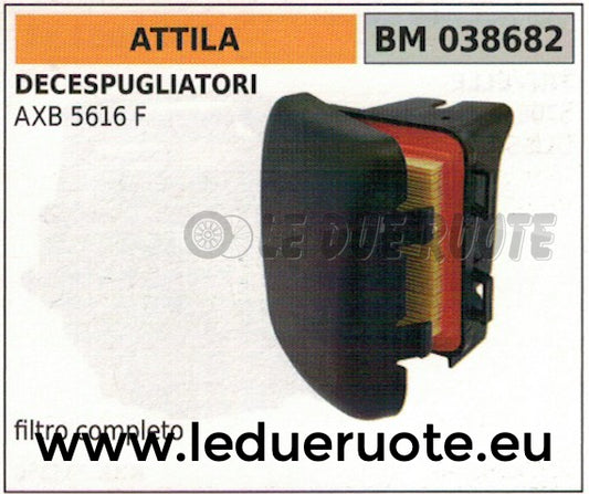 FILTRO ARIA COMPLETO CASSA+FILTRO DECESPUGLIATORE ATTILA AXB 5616 F