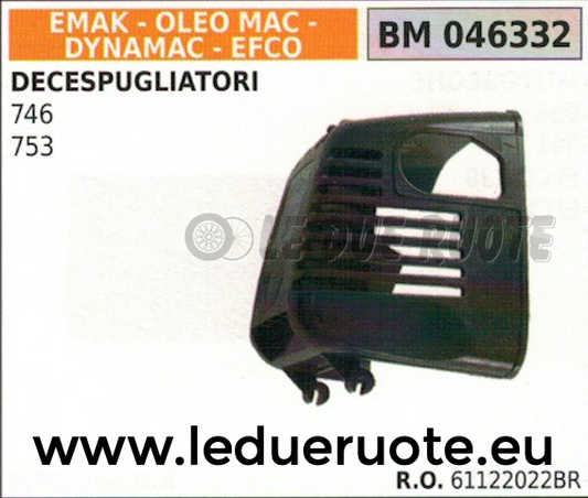 61122022 SCATOLA FILTRO ARIA DECESPUGLIATORE EMAK OLEOMAC EFCO DYNAMAC 746 753