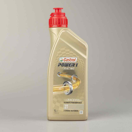 2L OLIO CASTROL POWER1 RACING 2T LUBRIFICANTE MISCELA 2 TEMPI 100% SINT ex TTS