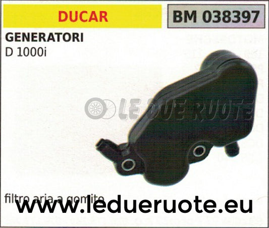 SCATOLA FILTRO ARIA A GOMITO MOTOGENERATORE GRUPPO ELETTROGENO DUCAR D 1000i