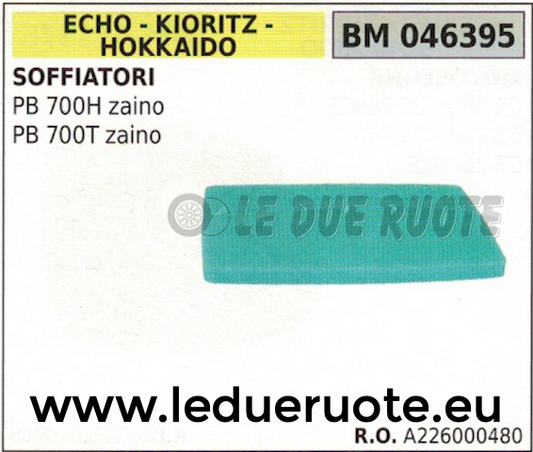 A2260000480 FILTRO ARIA SOFFIATORE A ZAINO ECHO KIORITZ HOKKAIDO PB 700 H T
