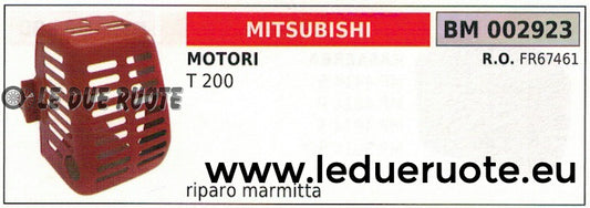 FR67461 PROTEZIONE RIPARO MARMITTA SCARICO SILENZIATORE MOTORE MITSUBISHI T 200