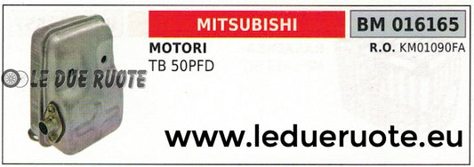 KM01090FA MARMITTA SCARICO SILENZIATORE MOTORE MITSUBISHI TB 50PFD