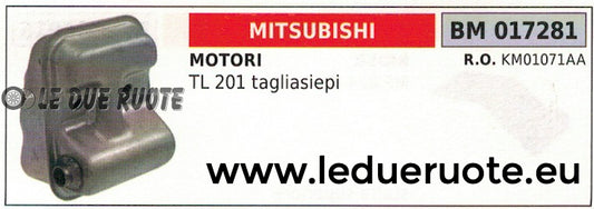 KM01071AA MARMITTA SCARICO SILENZIATORE TAGLIASIEPI TOSASIEPI MITSUBISHI TL 201
