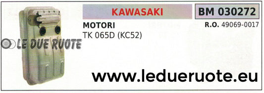 490690017 MARMITTA SCARICO SILENZIATORE ESPANSIONE MOTORE KAWASAKI TK 065D KC52