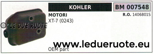 1406801S MARMITTA SCARICO SILENZIATORE ORIGINALE MOTORE KOHLER XT-7 0243