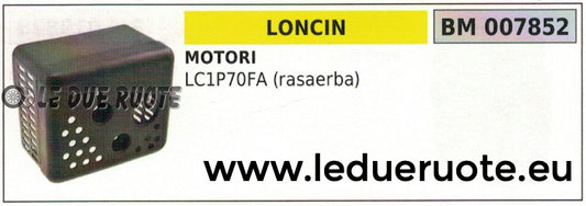 MARMITTA SCARICO SILENZIATORE RASAERBA TOSAERBA MOTORE LONCIN LC1P70FA