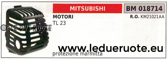 KM21021AA RIPARO PROTEZIONE MARMITTA SCARICO MOTORE MITSUBISHI TL 23