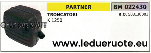503130001 MARMITTA SCARICO SILENZIATORE TRONCATORE TRONCATRICE PARTNER K 1250