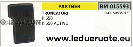 505350150 MARMITTA SCARICO SILENZIATORE TRONCATORE TRONCATRICE PARTNER K 650 ACT