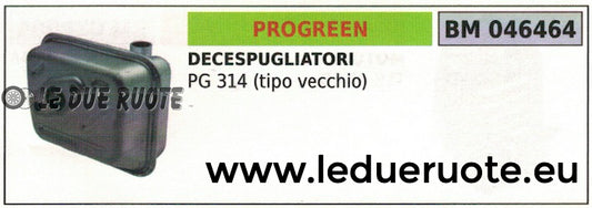 MARMITTA SCARICO SILENZIATORE DECESPUGLIATORE PROGREEN GRENCUT PG 314 vecchio