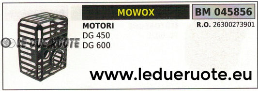 26300273901 RIPARO PROTEZIONE MARMITTA SCARICO MOTORE MOWOX DG 450 600