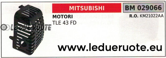 KM21022AA RIPARO PROTEZIONE MARMITTA SCARICO MOTORE MITSUBISHI TLE 43 FD