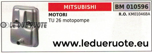 KM01046BA SILENZIATORE MARMITTA SCARICO MOTOPOMPE POMPA MOTORE MITSUBISHI TU26
