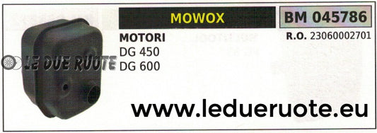23060002701 SILENZIATORE MARMITTA SCARICO MOTORE MOWOX DG 450 600
