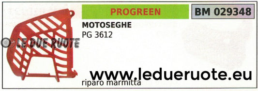 RIPARO PROTEZIONE MARMITTA SCARICO MOTOSEGA PROGREEN GREENCUT PG 3612