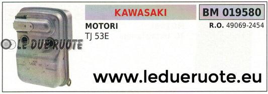 490692454 MARMITTA SCARICO SILENZIATORE ESPANSIONE MOTORE KAWASAKI TJ 53E