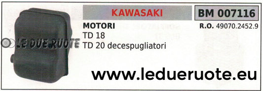 4907024529 MARMITTA SCARICO SILENZIATOR DECESPUGLIATORE MOTORE KAWASAKI TD 18 20