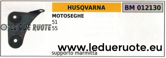 RIPARO SUPPORTO PROTEZION SCARICO MARMITTA SILENZIATORE MOTOSEGA HUSQVARNA 51 55