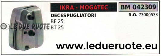 73000533 MARMITTA SCARICO DILENZIATORE DECESPUGLIATORE IKRA MOGATEC BF BT 25