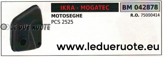 75000414 MARMITTA SILENZIATORE SCARICO MOTOSEGA IKRA MOGATEC PCS 2525