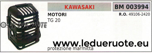 491062420 RIPARO PROTEZIONE MARMITTA TAGLIASIEPI TOSASIEPI KAWASAKI TG 18 20