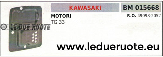 490982052 RIPARO PROTEZIONE MARMITTA SCARICO SILENZIATORE MOTORE KAWASAKI TG 33