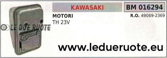 490982369 MARMITTA SCARICO SILENZIATORE MOTORE KAWASAKI TH 23V