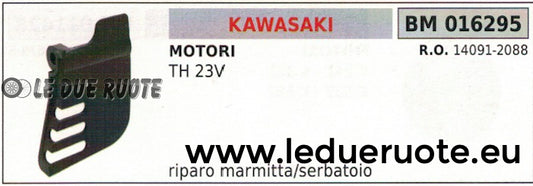 140912088 RIPARO SUPPORTO MARMITTA SCARICO SERBATOIO MOTORE KAWASAKI TH 23V
