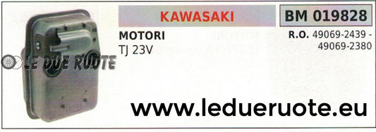 490692439 MARMITTA SCARICO SILENZIATORE ESPANZIONE MOTORE KAWASAKI TJ 23V