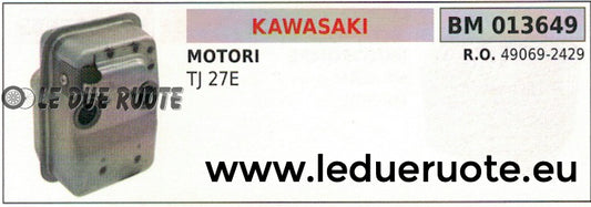 490692429 MARMITTA SCARICO SILENZIATORE ESPANSIONE MOTORE KAWASAKI TJ 27E