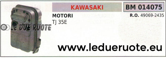 490692435 MARMITTA SCARICO SILENZIATORE ESPANSIONE MOTORE KAWASAKI TJ 35E
