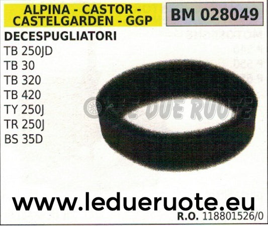 1188015260 SPUGNA FILTRO ARIA DECESPUGLIATORE ALPINA STIGA GGP TY TR 250J BS 35D