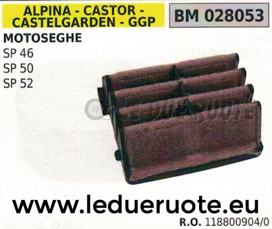 1188009040 FILTRO ARIA MOTOSEGA ALPINA STIGA CASTELGARDEN GGP SP 46 50 52