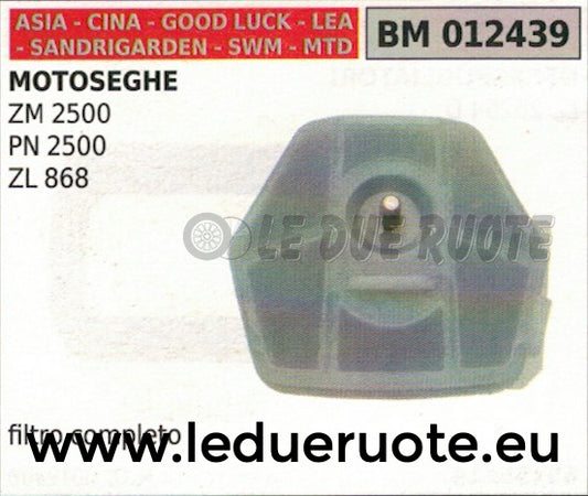 FILTRO ARIA COMPLETO MOTOSEGA CINESE IMPORTAZIONE SANDRIGARDEN ZM PN 2500 ZL 868