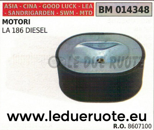 FILTRO ARIA MOTORE IMPORTAZIONE ASIA CINA SWM MTD SANDRIGARDEN LEA DIESEL LA 186