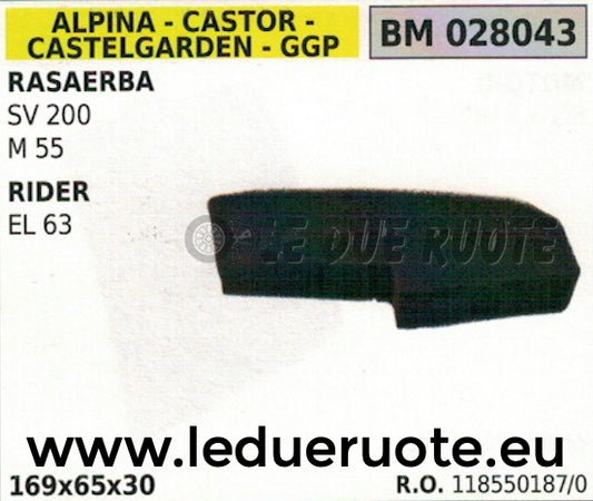 118550187 FILTRO ARIA TRATTORINO RASAERBA TOSAERBA STIGA CASTELGARDEN RIDER EL63