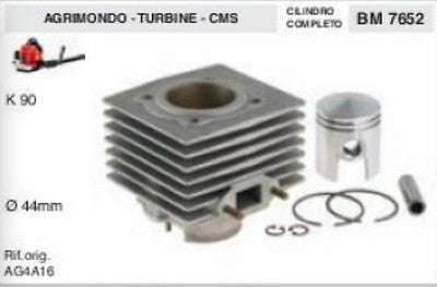 AG4A16 CILINDRO E PISTONE ATOMIZZATORE SOFFIATORE AGRIMONDO TURBINE CM